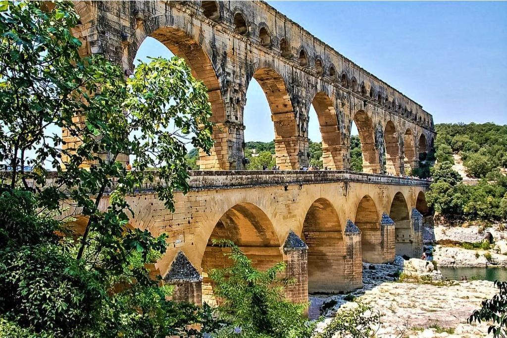 Appartement 3 Min A Pied Du Centre D'Uzes Parking Piscine Exterior photo